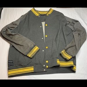 ROCAWEAR Varsity Bomber Jacket Black XXXL